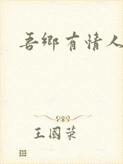 吾乡有情人小说