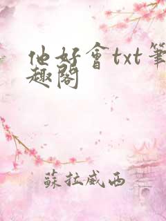 他好会txt笔趣阁