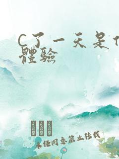 C了一天是什么体验