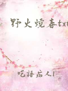 野火烧春txt