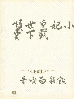 倾世皇妃小说免费下载