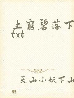 上穷碧落下黄泉txt