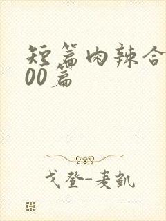 短篇肉辣合集500篇