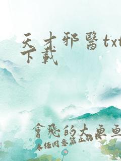 天才邪医txt下载