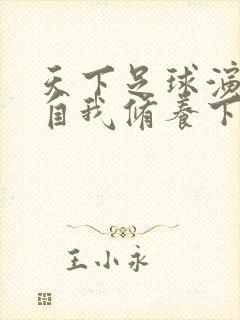 天下足球演员的自我修养下