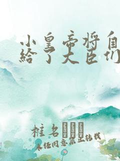 小皇帝将自己赏给了大臣们