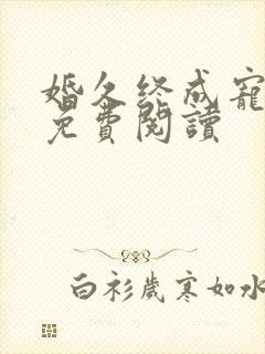 婚久终成宠全文免费阅读