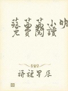 苏茜茜小明全文免费阅读