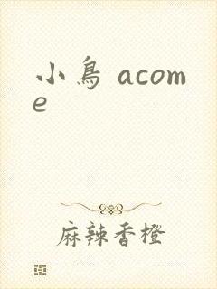 小鸟 acome