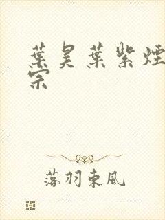 叶昊叶紫烟老祖宗