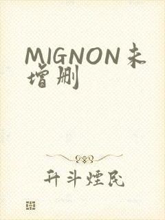MIGNON未增删