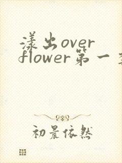 漾出over flower第一季翻译