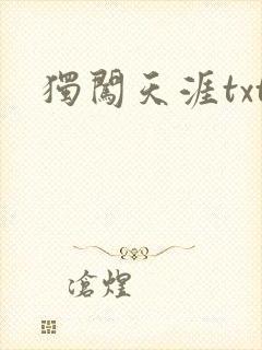 独闯天涯txt