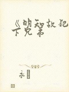 《明知故犯》年下兄弟