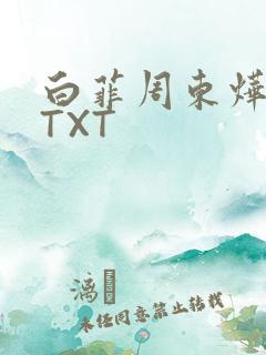 白菲周东烨小说TXT