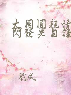 大团圆亲情会闪闪发光目录