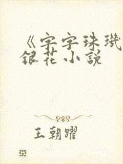 《字字珠玑》金银花小说