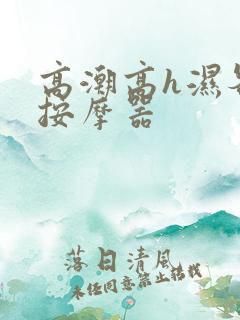 高潮高h湿各种按摩器