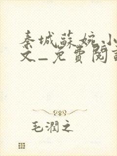 秦城苏婉小说全文_免费阅读最新