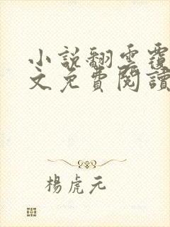 小说翻云覆雨全文免费阅读