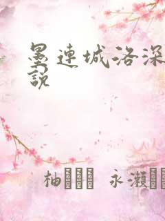 墨连城洛深深小说