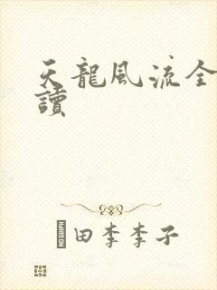 天龙风流全文阅读