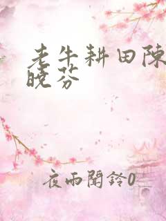 老牛耕田陈雪杨晓芬