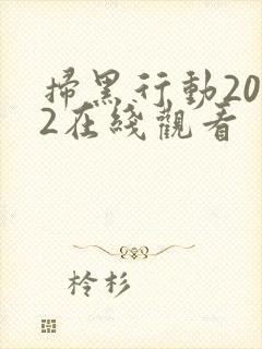 扫黑行动2022在线观看