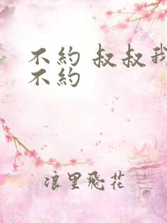 不约 叔叔我们不约