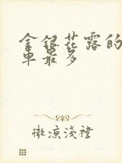 金银花露的哪个车最多