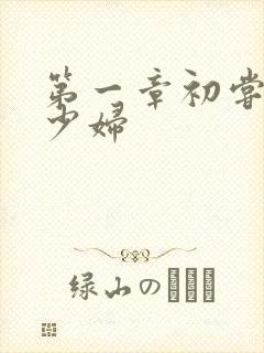 第一章初尝云雨少妇