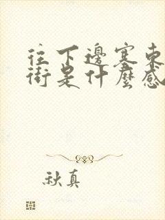 往下边塞东西逛街是什么感觉