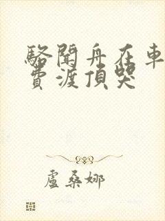 骆闻舟在车里把费渡顶哭