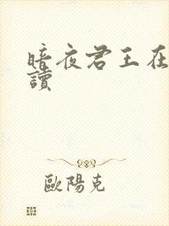 暗夜君王在线阅读