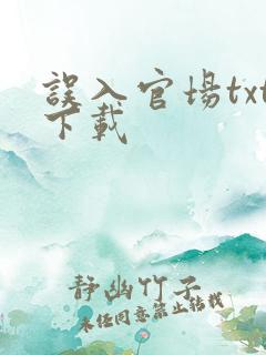 误入官场txt下载