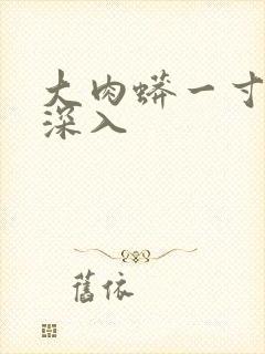 大肉蟒一寸寸地深入