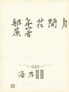 那年花开月正圆原著