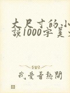大尺寸的小黄说说1000字美文