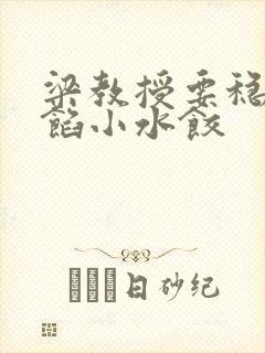 梁教授要稳住肉馅小水饺