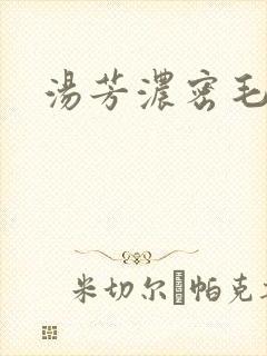 汤芳浓密毛下部