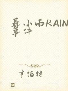 聂小雨RAIN事件