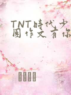 TNT时代少年团作文有你真好