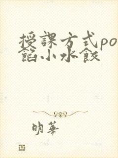 授课方式po肉馅小水饺