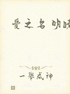 爱之名 明晓溪