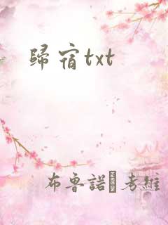 归宿txt