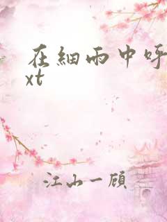 在细雨中呼喊txt