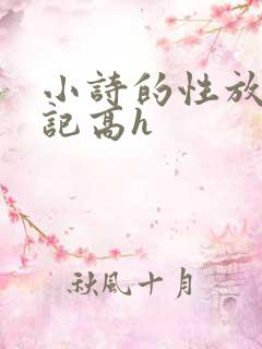 小诗的性放荡日记高h