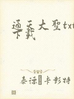 通天大圣txt下载