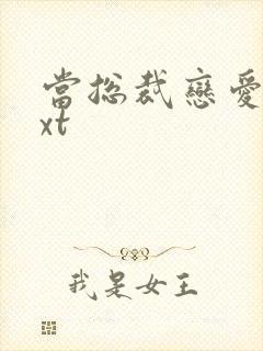 当总裁恋爱时txt