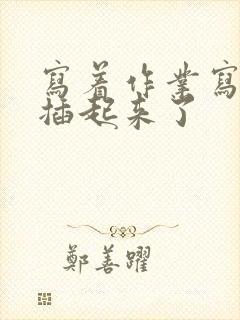 写着作业写着就插起来了